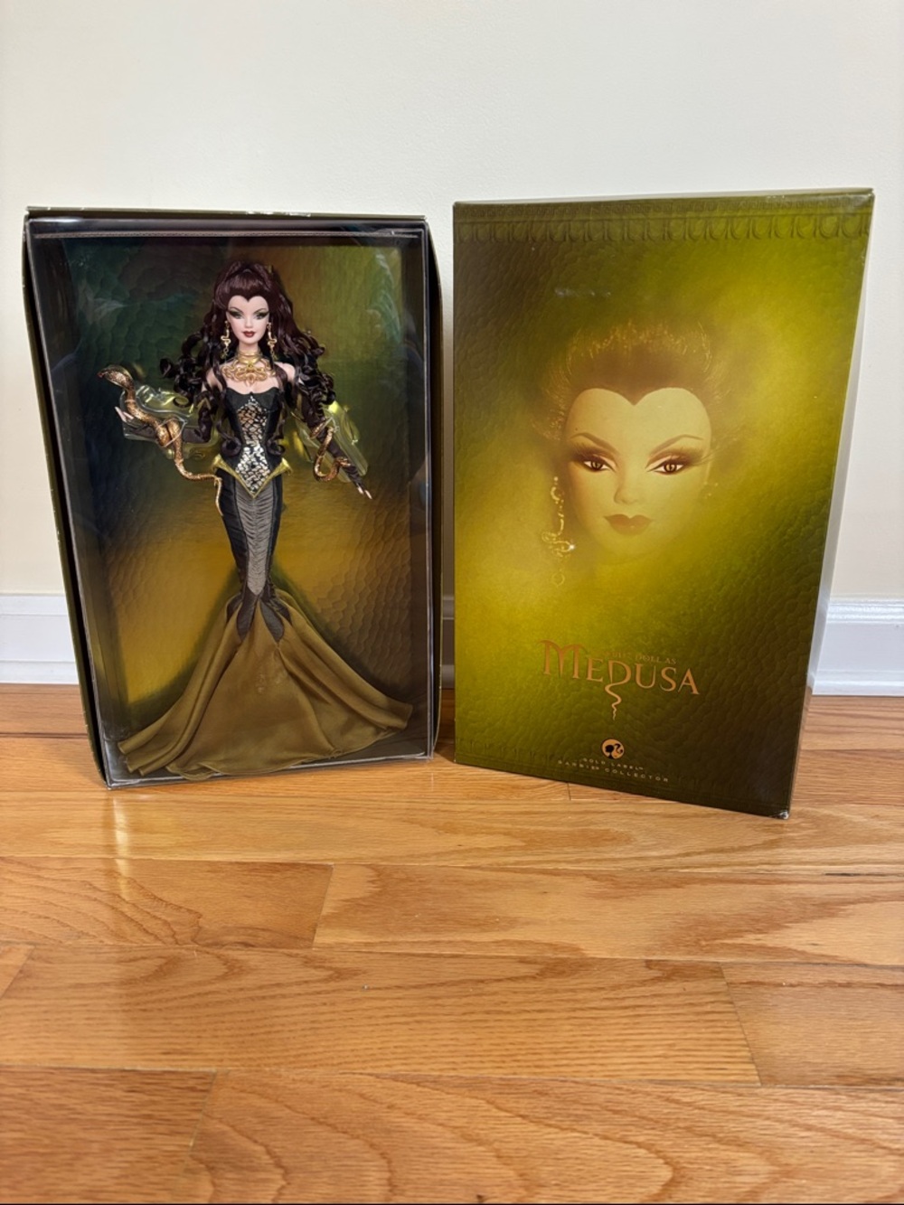 Medusa Collector Barbie Doll in Green and Gold by Mattel